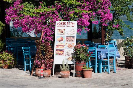 Greek taverna, Vathi, Meganisi, Ionian Islands, Greek Islands, Greece, Europe Stock Photo - Rights-Managed, Code: 841-03868008