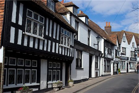 rye - The High Street, Rye, East Sussex, England, United Kingdom, Europe Foto de stock - Con derechos protegidos, Código: 841-03868149