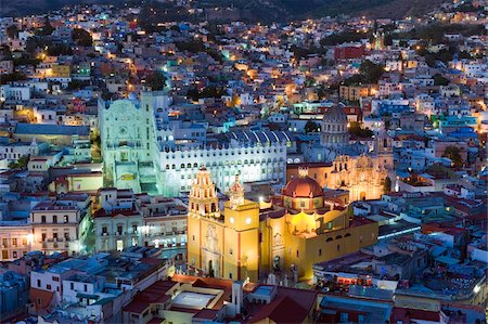 Basilica de Nuestra Senora de Guanajuato and University building, Guanajuato, UNESCO World Heritage Site, Guanajuato state, Mexico, North America Stock Photo - Rights-Managed, Code: 841-03868601