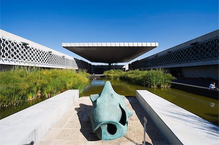 Museo Nacional de Antropologia (Anthropology Museum), District Federal, Mexico City, Mexico, North America Stock Photo - Rights-Managed, Code: 841-03868629