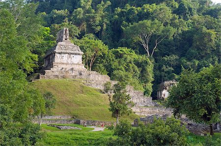 Mayan ruins, Palenque, UNESCO World Heritage Site, Chiapas state, Mexico, North America Stock Photo - Rights-Managed, Code: 841-03868679