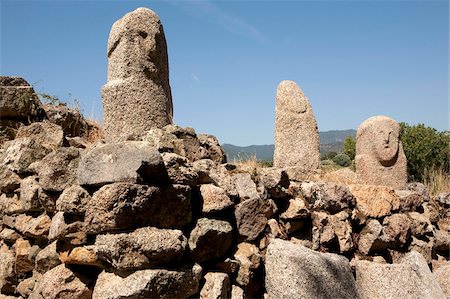 Filitosa Menhirs, Corse, France, Europe Photographie de stock - Rights-Managed, Code: 841-03868708