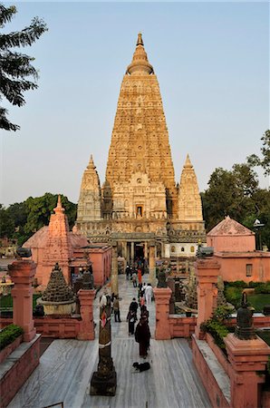 simsearch:841-03675229,k - Mahabodhi Temple, UNESCO World Heritage Site, Bodh Gaya (Bodhgaya), Gaya District, Bihar, India, Asia Foto de stock - Direito Controlado, Número: 841-03868911