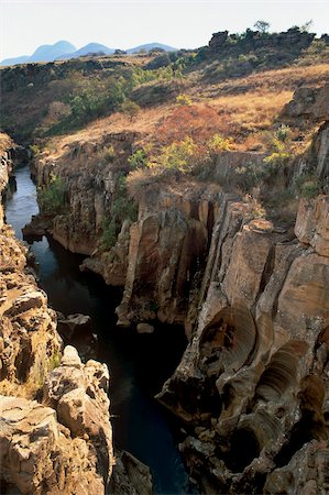 eastern transvaal - Luck Potholes de Bourke, créé par l'érosion fluviale, Blyde River Canyon, Mpumalanga, Afrique du Sud, Afrique Photographie de stock - Rights-Managed, Code: 841-03869400