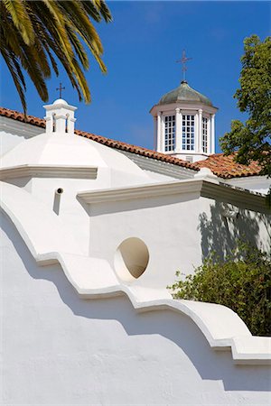 San Luis Rey Mission, Oceanside, Californie, États-Unis d'Amérique, l'Amérique du Nord Photographie de stock - Rights-Managed, Code: 841-03869569