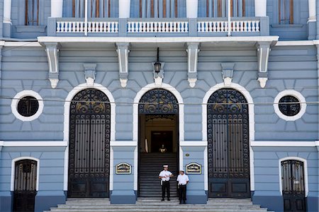 Chilean Navy Building (Old Regional Government Building) in Sotomayor Plaza, Valparaiso, Chile, South America Stock Photo - Rights-Managed, Code: 841-03869580