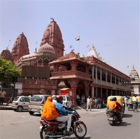 delhi - Route très fréquentée, Chandni Chowk, Old Delhi, Inde, Asie Photographie de stock - Rights-Managed, Code: 841-03869634