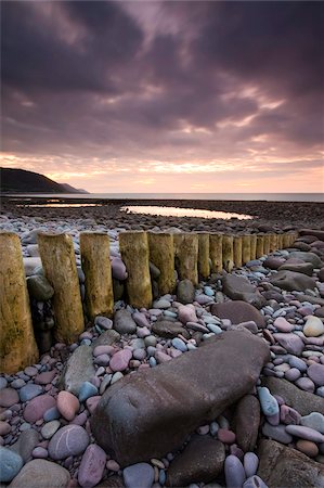simsearch:841-03870034,k - Low tide on Bossington Beach at sunset, Exmoor National Park, Somerset, England, United Kingdom, Europe Stock Photo - Rights-Managed, Code: 841-03869890