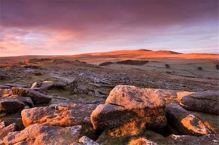 simsearch:841-03869889,k - Sonnenaufgang im Winter über Belstone Tor, Blick in Richtung ja Tor und High Willhays, der höchste Punkt in Devon und südlichen Großbritannien, Dartmoor Nationalpark, Devon, England, Vereinigtes Königreich, Europa Stockbilder - Lizenzpflichtiges, Bildnummer: 841-03869944