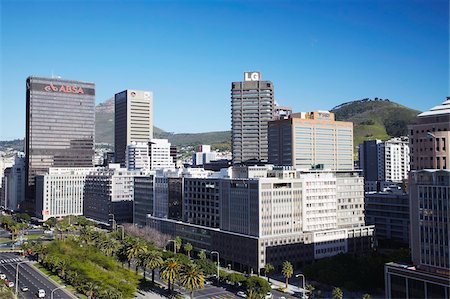 Skyscrapers on Adderley Street, City Bowl, Cape Town, Western Cape, South Africa, Africa Stock Photo - Rights-Managed, Code: 841-03870082