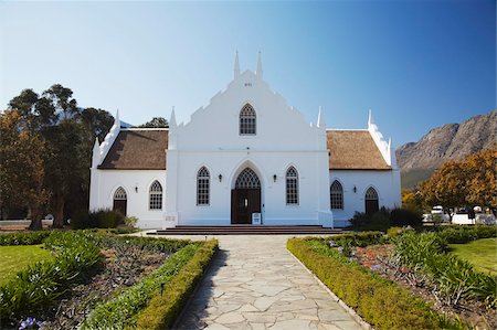 franschhoek - N. G. Church, Franschhoek, Western Cape, South Africa, Africa Foto de stock - Con derechos protegidos, Código: 841-03870108