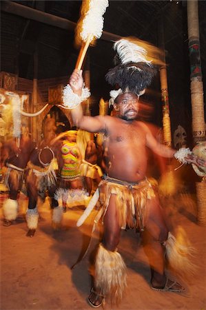 Dancers performing traditional Zulu dance, Shakaland, Eshowe, Zululand, KwaZulu-Natal, South Africa, Africa Stock Photo - Rights-Managed, Code: 841-03870148