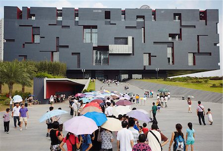 Menschen Schlange vor Guangdong Provinz Museum, Zhujiang New Stadtgebiet, Guangzhou, Guangdong, China, Asien Stockbilder - Lizenzpflichtiges, Bildnummer: 841-03870173