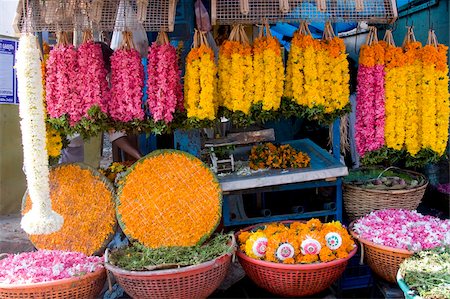 Flower shop, Chalai, Trivandrum, Kerala, India, Asia Stock Photo - Rights-Managed, Code: 841-03870209