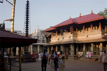 Temple de Mookambika, Kollur, Karnataka, Inde, Asie Photographie de stock - Rights-Managed, Code: 841-03870270