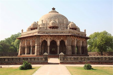 sepultura - Isa Khan Niyazi Tomb, part of  the Humayun's Tomb Complex, Delhi, India, Asia Foto de stock - Con derechos protegidos, Código: 841-03870323