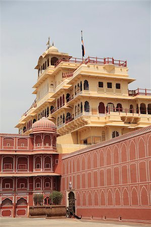 City Palace, Jaipur, Rajasthan, Inde, Asie Photographie de stock - Rights-Managed, Code: 841-03870352