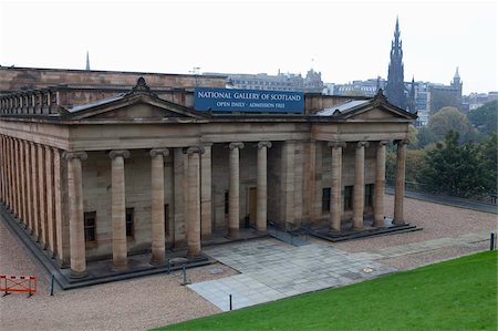 National Gallery of Scotland, The Mound, Edinburgh, Scotland, United Kingdom, Europe Fotografie stock - Rights-Managed, Codice: 841-03870434