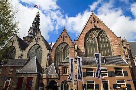 Oude Kerk, Amsterdam's oldest church, consecrated in 1306, Amsterdam, Netherlands, Europe Stock Photo - Rights-Managed, Code: 841-03870440