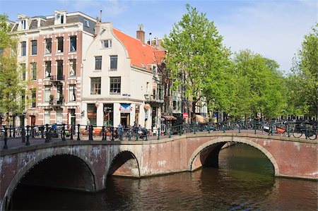 Keizersgracht, Amsterdam, Netherlands, Europe Fotografie stock - Rights-Managed, Codice: 841-03870458