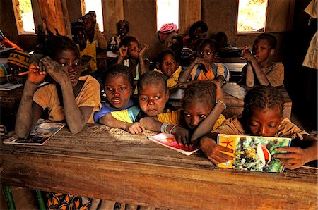 Village school, Youga-Na, Dogon area, Mali, West Africa, Africa Stock Photo - Rights-Managed, Code: 841-03870543