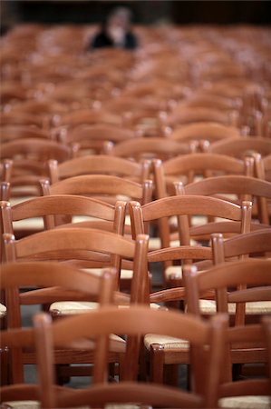 paris detail - Chairs in Saint-Roch church, Paris, France, Europe Stock Photo - Rights-Managed, Code: 841-03870613