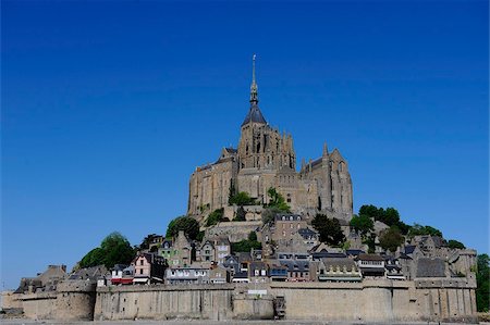 Abbey of Mont Saint-Michel, UNESCO World Heritage Site, Normandy, France, Europe Stock Photo - Rights-Managed, Code: 841-03870625