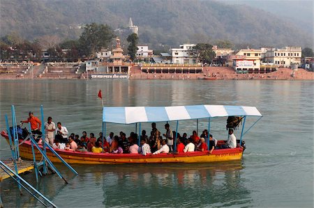 rishikesh - Fluss Ganges Boot, Rishikesh, Uttarakhand, Indien, Asien Stockbilder - Lizenzpflichtiges, Bildnummer: 841-03870648