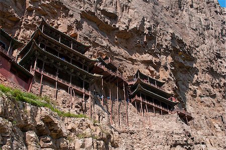 The Hanging Temple (Hanging Monastery) near Mount Heng in the province of Shanxi, China, Asia Stock Photo - Rights-Managed, Code: 841-03870951