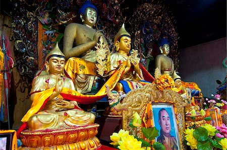 shanxi province - Collection of Buddhas at Mount Wutai (Wutai Mountain) (Qingliang Shan), UNESCO World Heritage Site, Shanxi, China, Asia Stock Photo - Rights-Managed, Code: 841-03871029