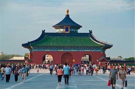 Le Temple du ciel, patrimoine mondial UNESCO, &#10; Bejing, Chine, Asie Photographie de stock - Rights-Managed, Code: 841-03871021