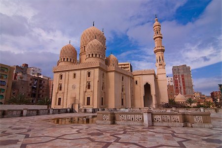 simsearch:841-05785887,k - Abou El-Abbas mosquée, Alexandrie, en Égypte, en Afrique du Nord, Afrique Photographie de stock - Rights-Managed, Code: 841-03871036