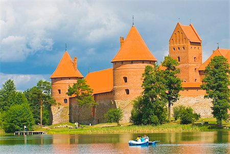 The island castle of Trakai, Lithuania, Baltic States, Europe Stock Photo - Rights-Managed, Code: 841-03871248