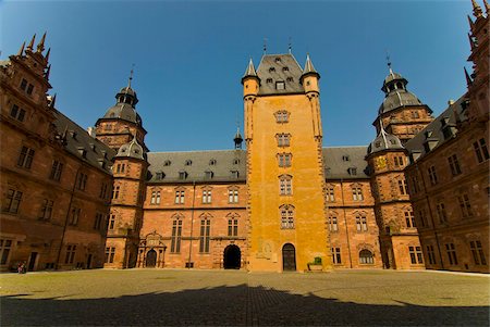 Castle Schloss Johannisburg, Aschaffenburg, Franconia, Bavaria, Germany, Europe Stock Photo - Rights-Managed, Code: 841-03871253