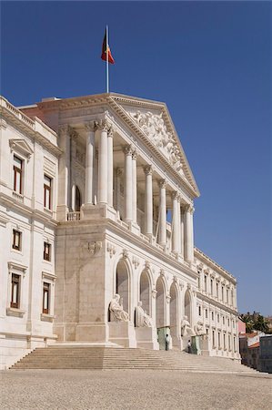 simsearch:841-03871396,k - Wachen am Palast von Sao Bento, erbaut 1834, der Sitz des portugiesischen Parlaments, Lissabon, Portugal, Europa Stockbilder - Lizenzpflichtiges, Bildnummer: 841-03871400