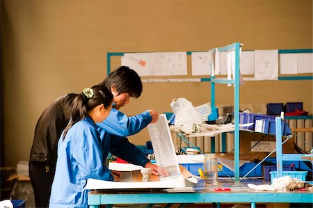 satelite - Worker, mobile satellite dish technological industry, Hebei, Province of Hebei, China, Asia Stock Photo - Rights-Managed, Code: 841-03871434