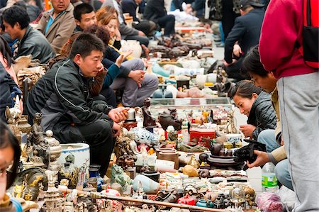 simsearch:841-05846582,k - Crafts stalls, Panjiayuan flea market, Chaoyang District, Beijing, China, Asia Foto de stock - Con derechos protegidos, Código: 841-03871454