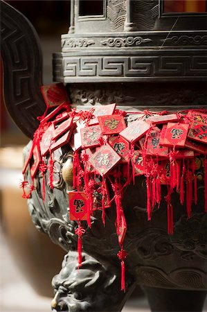 Chinese characters on a bronze incense burner, Hall of Heavenly Kings, Beihai Park, Xicheng District, Beijing, China, Asia Stock Photo - Rights-Managed, Code: 841-03871459