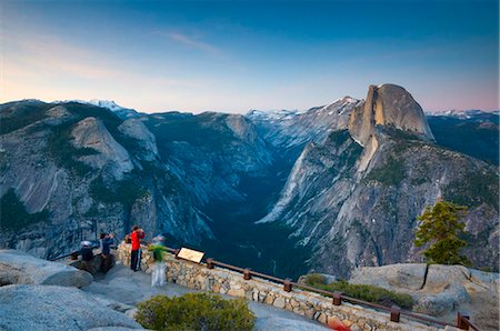 Half Dome from Glacier Point, Yosemite National Park, UNESCO World Heritage Site, California, United States of America, North America Foto de stock - Con derechos protegidos, Código: 841-03871507