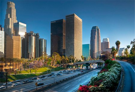 downtown los angeles skyline - Downtown, Los Angeles, California, United States of America, North America Foto de stock - Con derechos protegidos, Código: 841-03871579