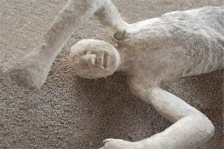 Man's body plaster cast inside Macellum, Pompeii, UNESCO World Heritage Site, Campania, Italy, Europe Stock Photo - Rights-Managed, Code: 841-03871648