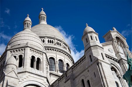 sacre coeur montmartre - Basilica of Sacre-Coeur, Montmartre, Paris, France, Europe Stock Photo - Rights-Managed, Code: 841-03872736