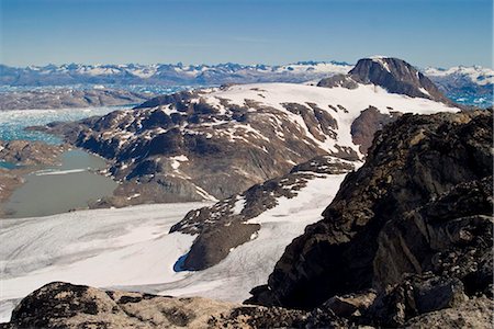 simsearch:841-03872724,k - Glaciated terrain on a ski-mountaineering ascent in south-east Greenland, Polar Regions Stock Photo - Rights-Managed, Code: 841-03872759