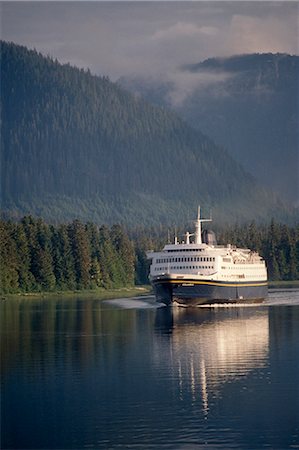 Alaska State Ferry MV Columbia Petersburg SE AK Foto de stock - Con derechos protegidos, Código: 854-02955635