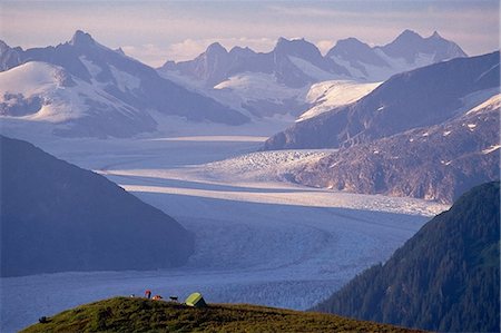 simsearch:854-03538087,k - Tent camping Thunder Mtn Mendenhall Glacier Alaska Southeast summer Tongass National Forest Coast Mtns Foto de stock - Con derechos protegidos, Código: 854-03361763