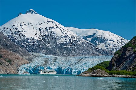 simsearch:854-03392534,k - Royal Carribean cruise ship *Serenade of the Seas* in Endicott Arm near Dawes Glacier, Tracy Arm- Fords Terror National Wilderness, Southeast Alaska Stock Photo - Rights-Managed, Code: 854-03392536