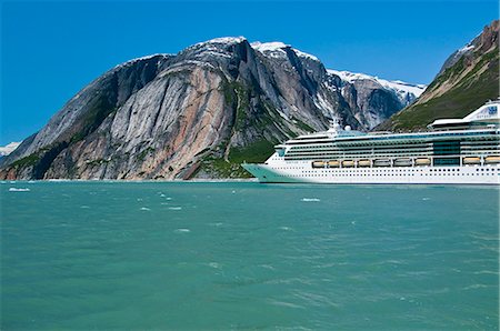 simsearch:854-03392534,k - Royal Carribean cruise ship *Serenade of the Seas* in Endicott Arm near Dawes Glacier, Tracy Arm- Fords Terror National Wilderness, Southeast Alaska Stock Photo - Rights-Managed, Code: 854-03392538