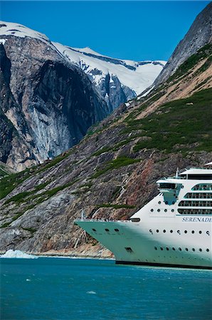 simsearch:854-03392534,k - Royal Carribean cruise ship *Serenade of the Seas* in Endicott Arm near Dawes Glacier, Tracy Arm- Fords Terror National Wilderness, Southeast Alaska Stock Photo - Rights-Managed, Code: 854-03392539