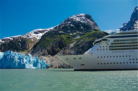 simsearch:854-03392534,k - Royal Carribean cruise ship *Serenade of the Seas* in Endicott Arm near Dawes Glacier, Tracy Arm- Fords Terror National Wilderness, Southeast Alaska Stock Photo - Rights-Managed, Code: 854-03392540