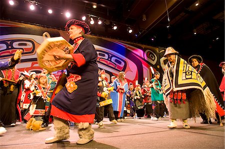 Sealaska Heritage Institute Tlingit, Haida, and Tsimshian Celebration 2008, Juneau, Alaska Stock Photo - Rights-Managed, Code: 854-03539062